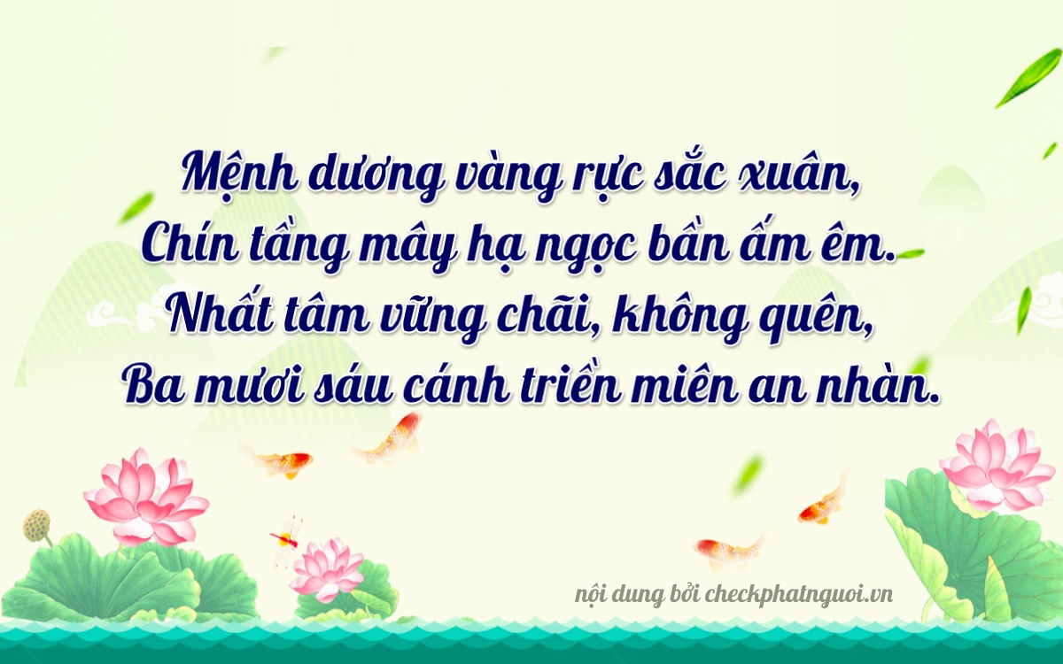 Bài thơ ý nghĩa cho <b>biển số 30K-99136</b> tại website checkphatnguoi.vn