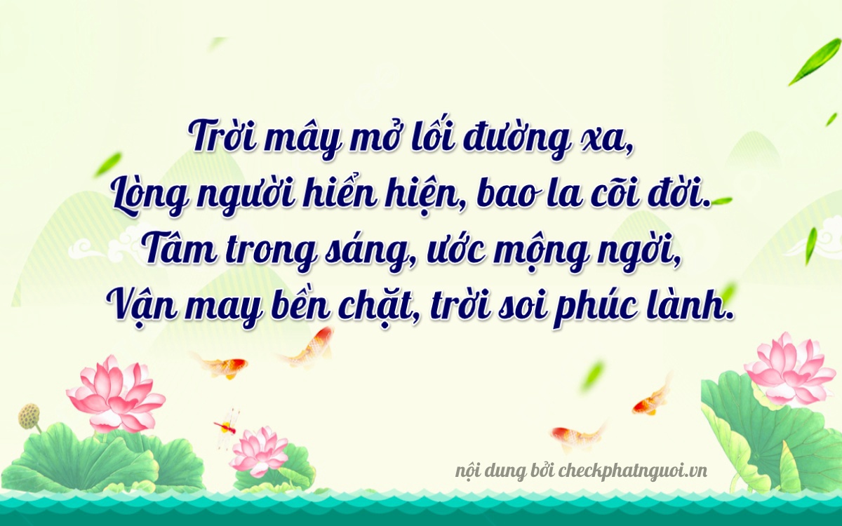 Bài thơ ý nghĩa cho <b>biển số 30L-00832</b> tại website checkphatnguoi.vn