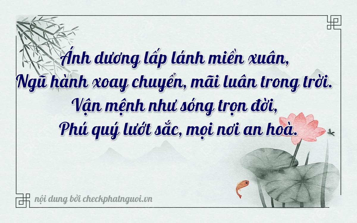 Bài thơ ý nghĩa cho <b>biển số 30L-02051</b> tại website checkphatnguoi.vn