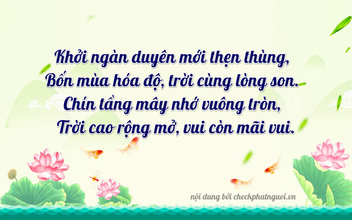 Bài thơ ý nghĩa cho <b>biển số 30L-04390</b> tại website checkphatnguoi.vn