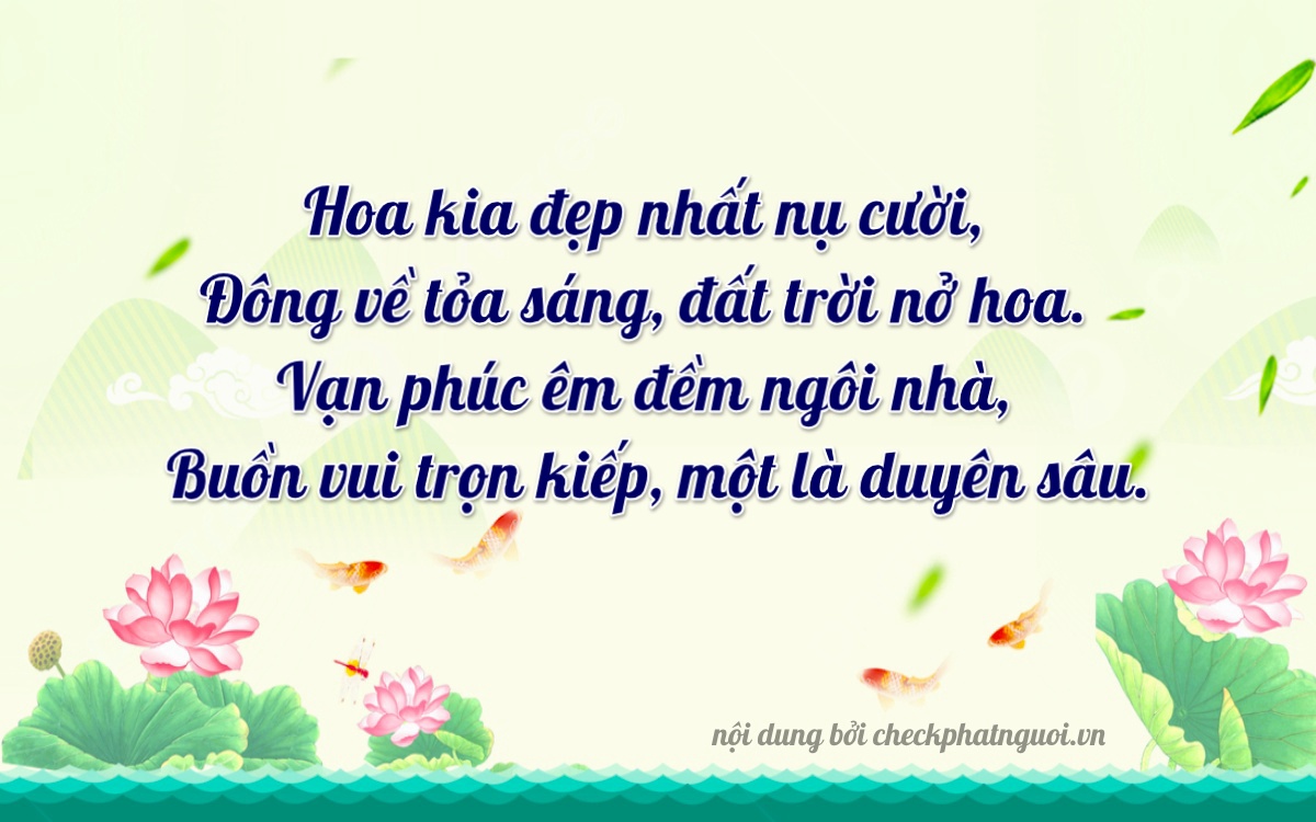 Bài thơ ý nghĩa cho <b>biển số 30L-04818</b> tại website checkphatnguoi.vn