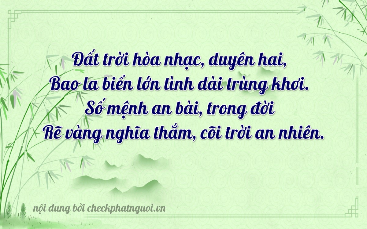 Bài thơ ý nghĩa cho <b>biển số 30L-13002</b> tại website checkphatnguoi.vn