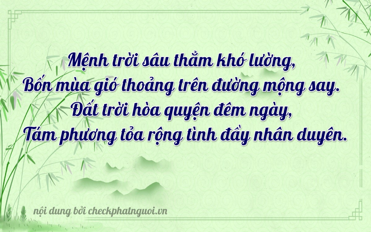 Bài thơ ý nghĩa cho <b>biển số 30L-14078</b> tại website checkphatnguoi.vn