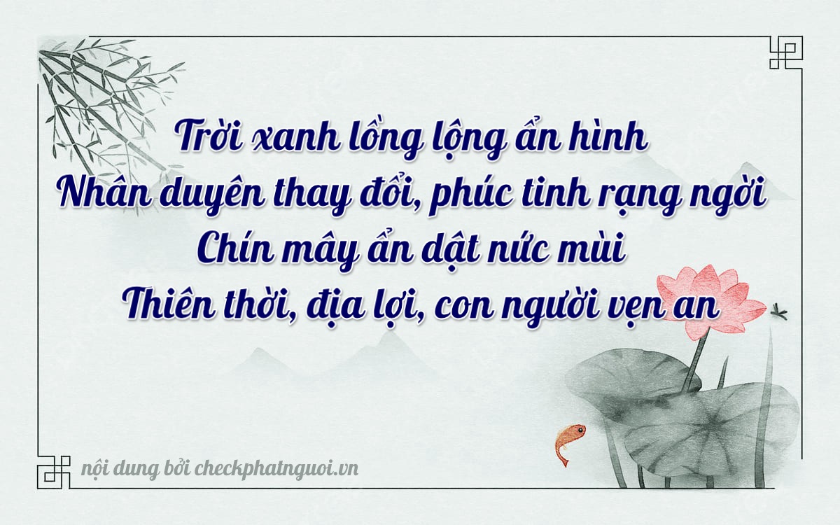 Bài thơ ý nghĩa cho <b>biển số 30L-14884</b> tại website checkphatnguoi.vn