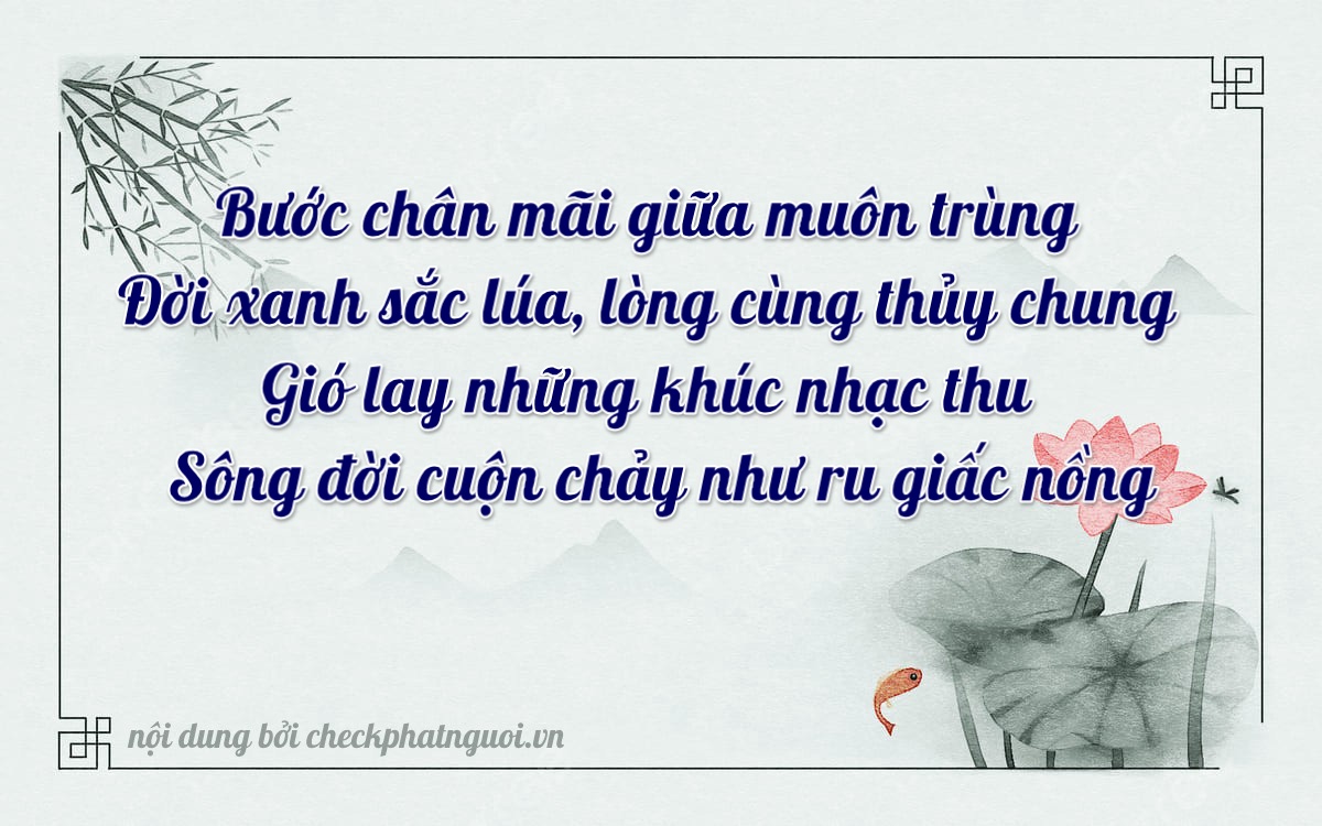 Bài thơ ý nghĩa cho <b>biển số 30L-16760</b> tại website checkphatnguoi.vn