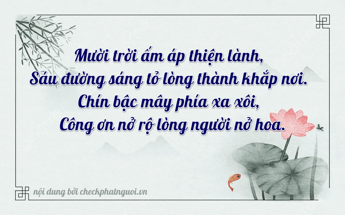 Bài thơ ý nghĩa cho <b>biển số 30L-16900</b> tại website checkphatnguoi.vn