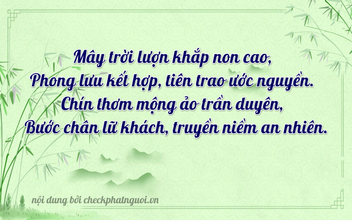 Bài thơ ý nghĩa cho <b>biển số 30L-17809</b> tại website checkphatnguoi.vn