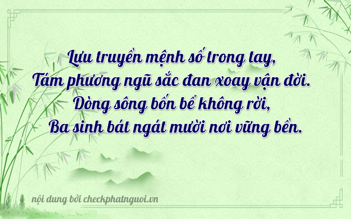 Bài thơ ý nghĩa cho <b>biển số 30L-18436</b> tại website checkphatnguoi.vn
