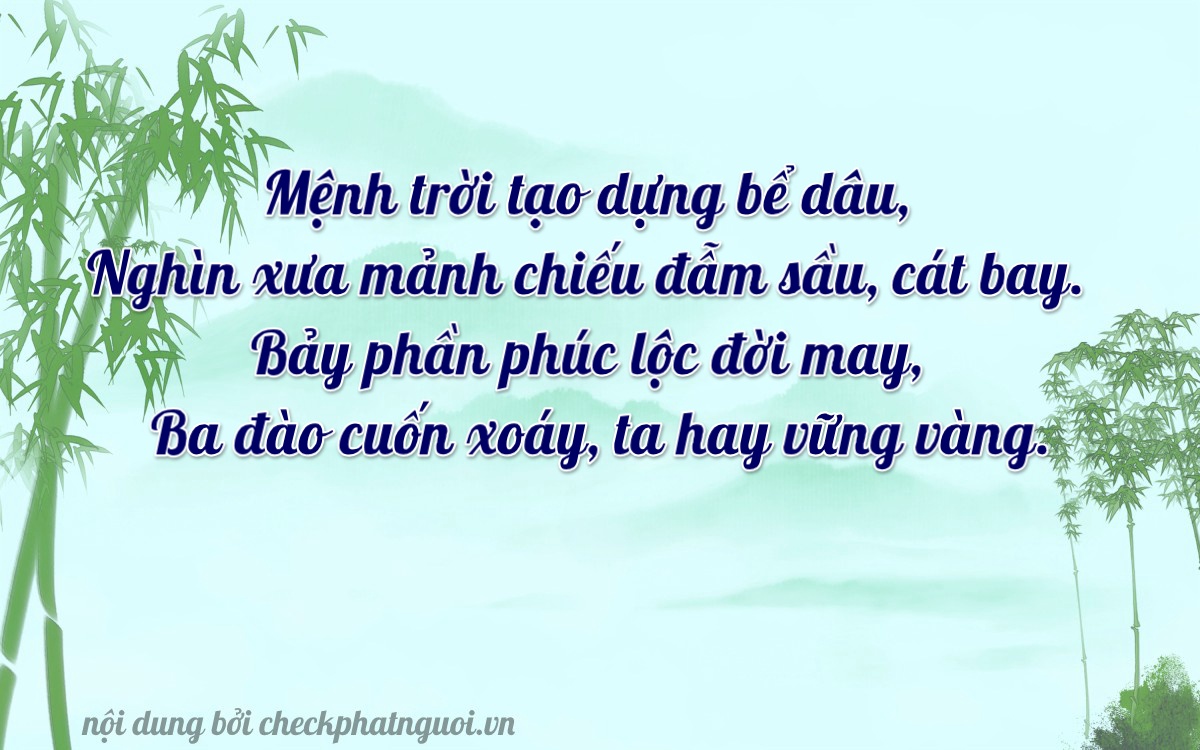 Bài thơ ý nghĩa cho <b>biển số 30L-18733</b> tại website checkphatnguoi.vn