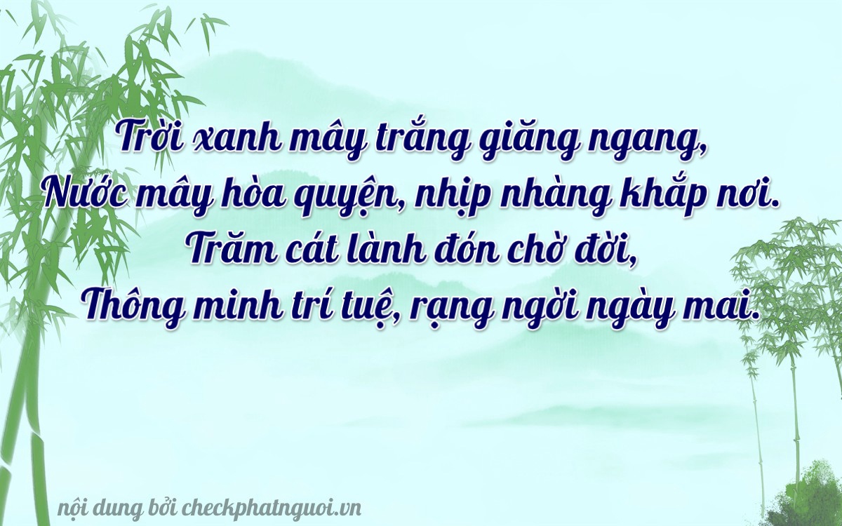 Bài thơ ý nghĩa cho <b>biển số 30L-24504</b> tại website checkphatnguoi.vn