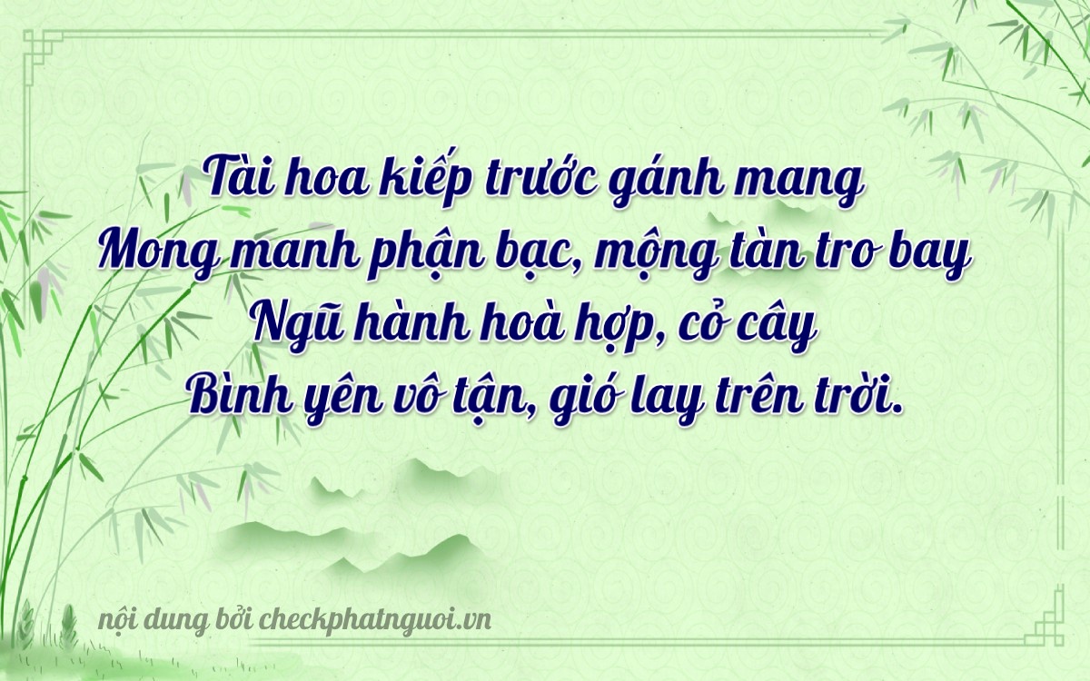 Bài thơ ý nghĩa cho <b>biển số 30L-25433</b> tại website checkphatnguoi.vn