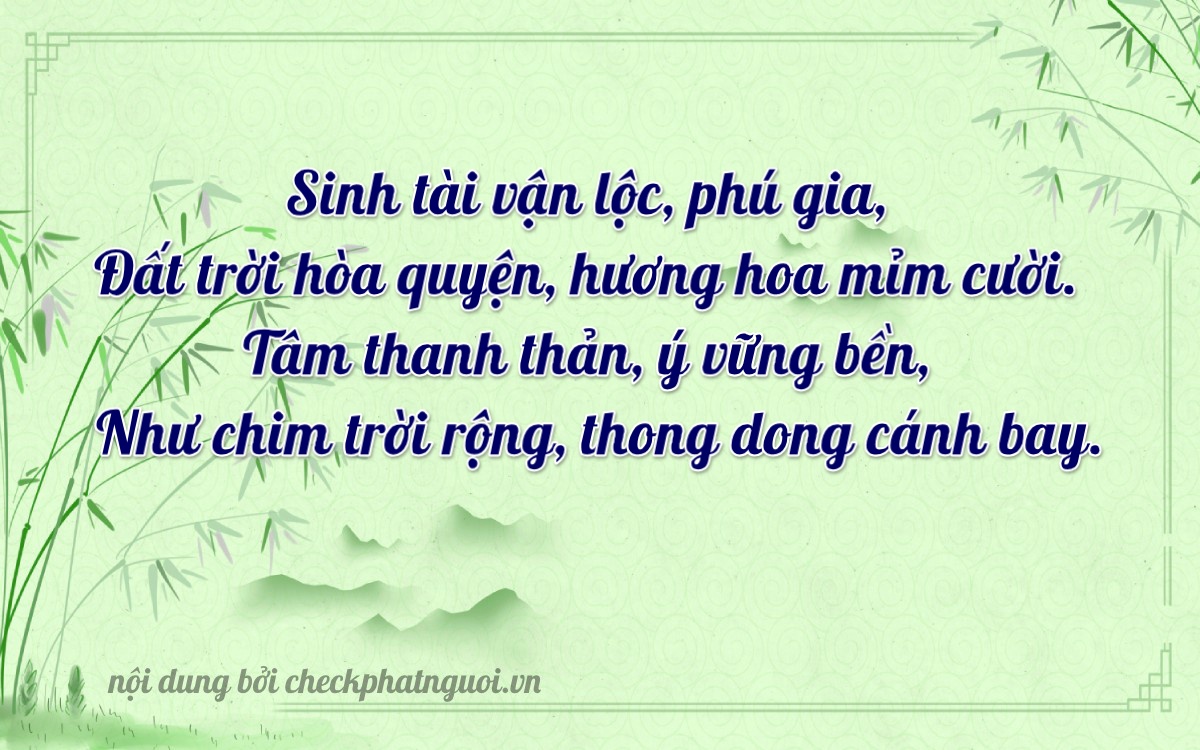 Bài thơ ý nghĩa cho <b>biển số 30L-27261</b> tại website checkphatnguoi.vn
