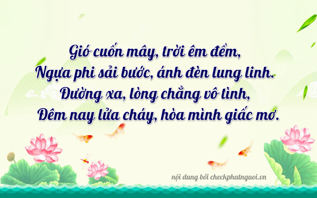 Bài thơ ý nghĩa cho <b>biển số 30L-29422</b> tại website checkphatnguoi.vn