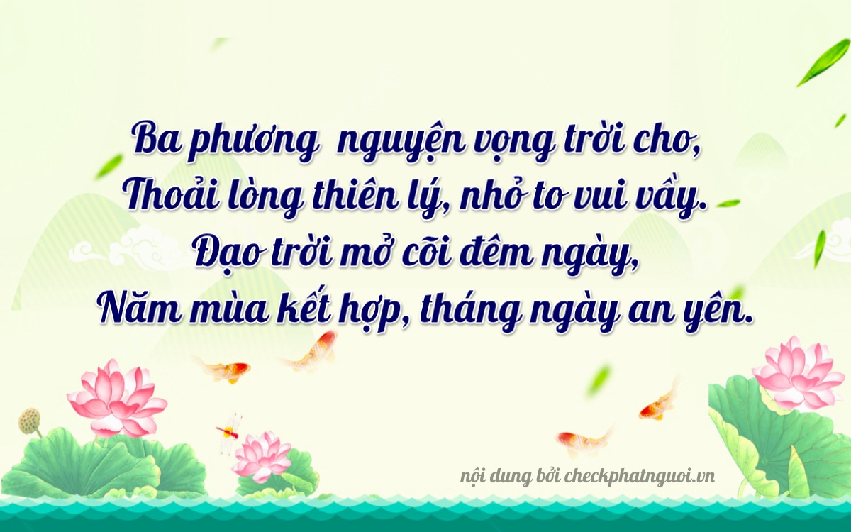 Bài thơ ý nghĩa cho <b>biển số 30L-36535</b> tại website checkphatnguoi.vn