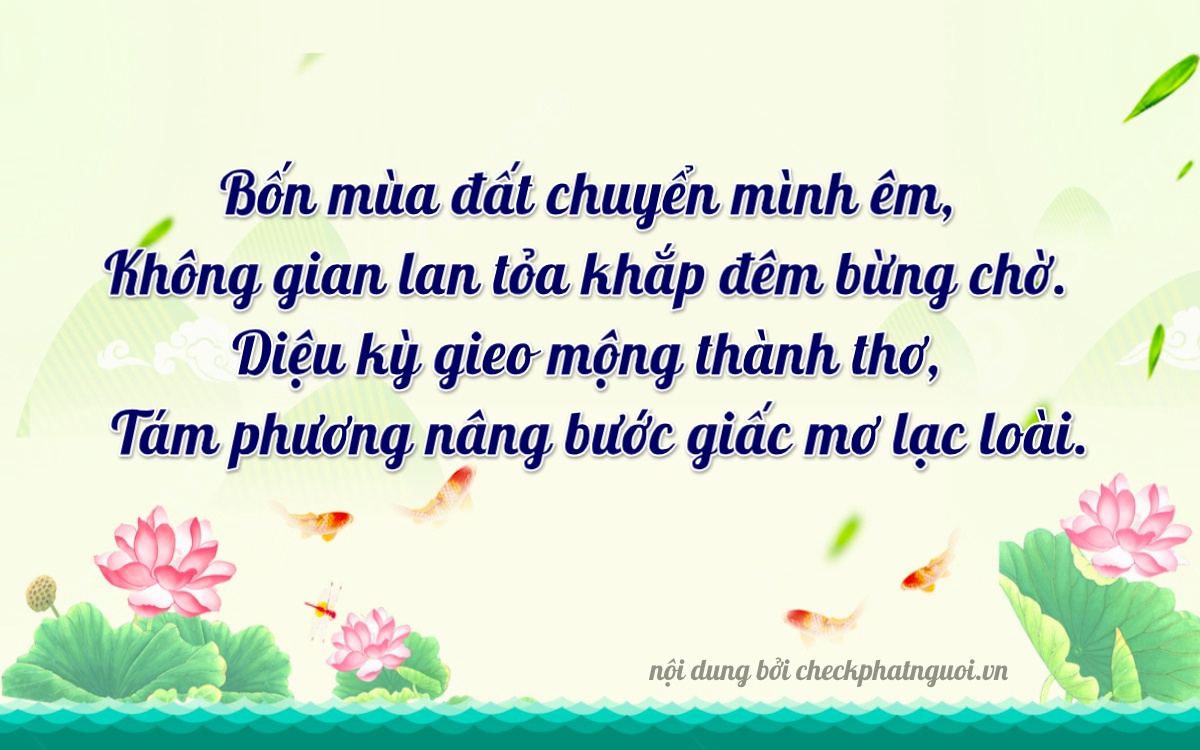 Bài thơ ý nghĩa cho <b>biển số 30L-40748</b> tại website checkphatnguoi.vn