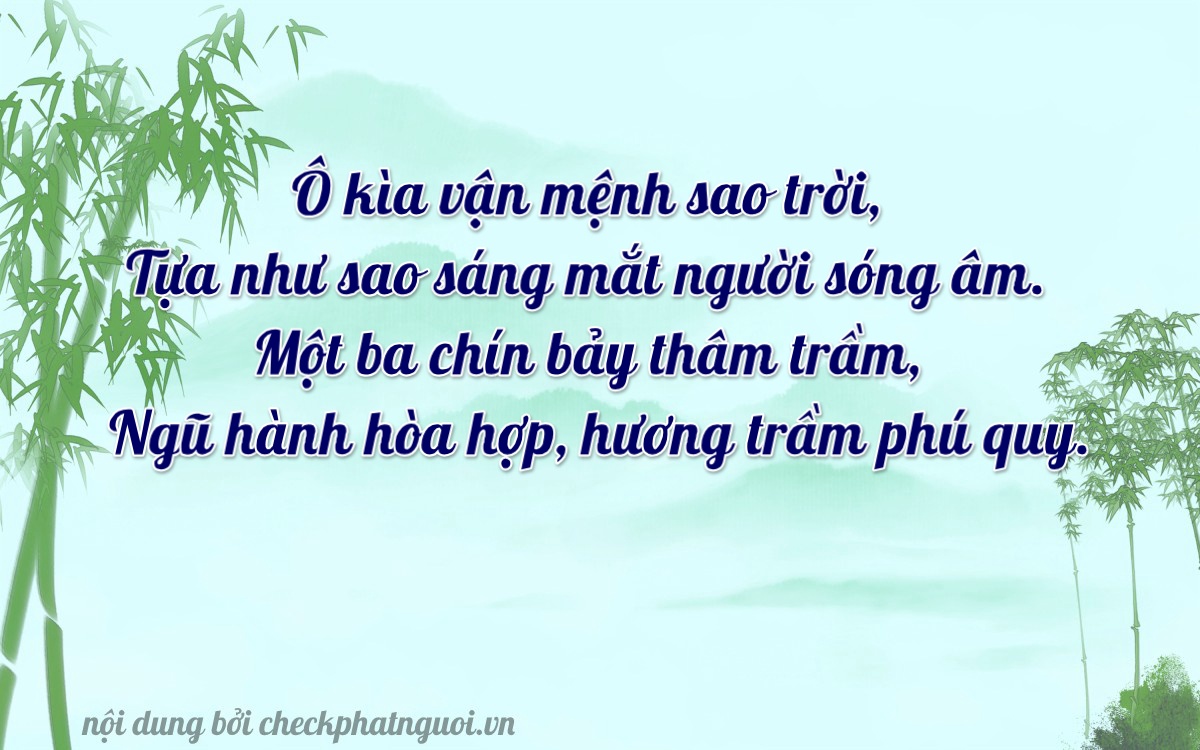 Bài thơ ý nghĩa cho <b>biển số 30L-42119</b> tại website checkphatnguoi.vn