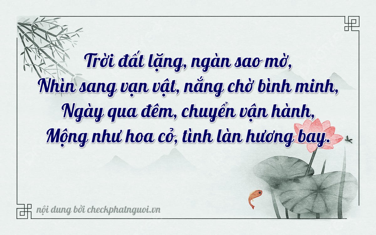 Bài thơ ý nghĩa cho <b>biển số 30L-42170</b> tại website checkphatnguoi.vn