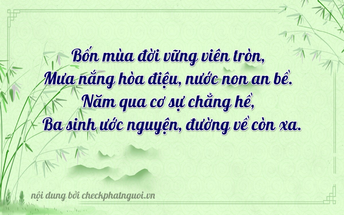 Bài thơ ý nghĩa cho <b>biển số 30L-45931</b> tại website checkphatnguoi.vn