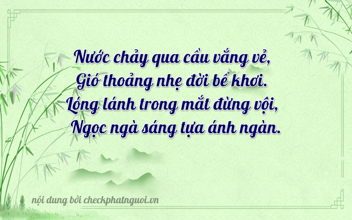 Bài thơ ý nghĩa cho <b>biển số 30L-46196</b> tại website checkphatnguoi.vn
