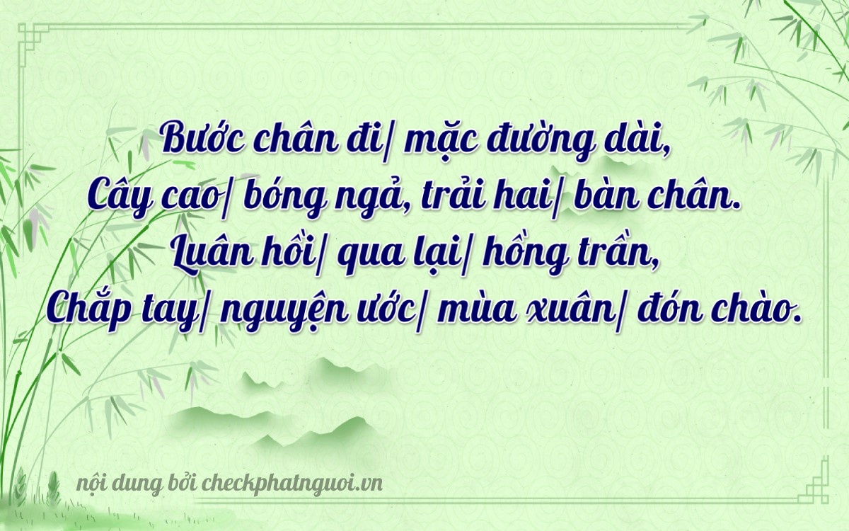 Bài thơ ý nghĩa cho <b>biển số 30L-53677</b> tại website checkphatnguoi.vn