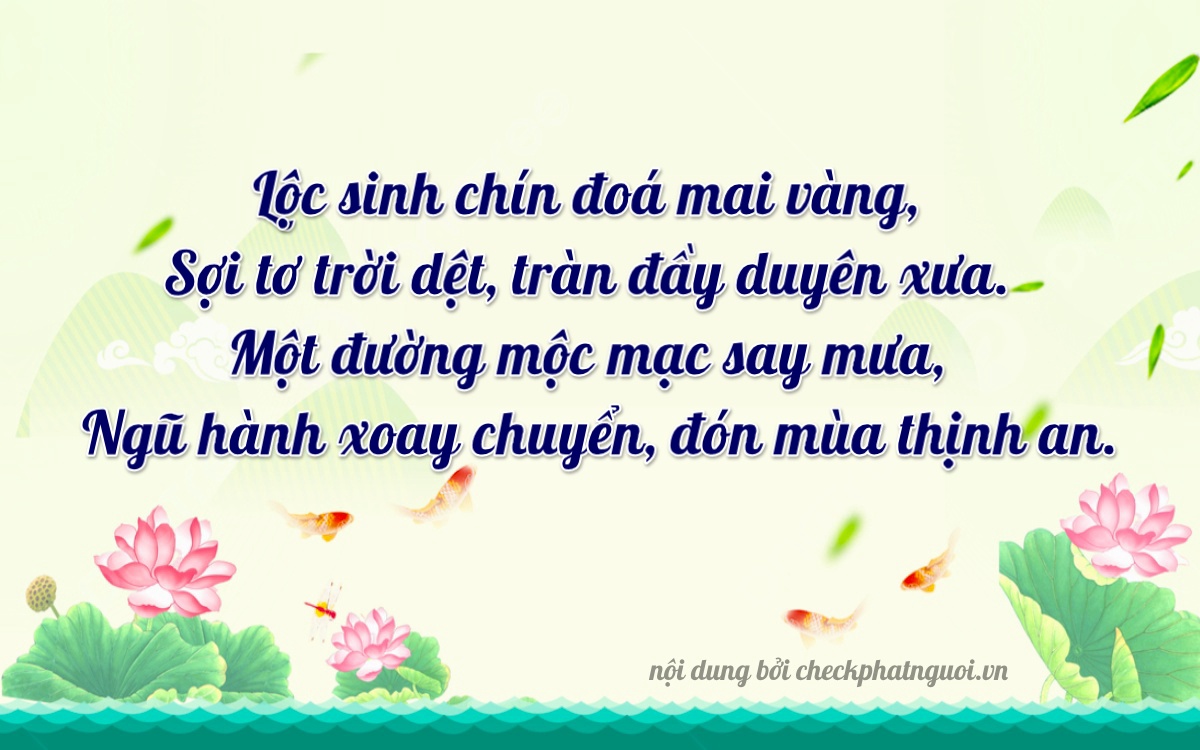 Bài thơ ý nghĩa cho <b>biển số 30L-56131</b> tại website checkphatnguoi.vn