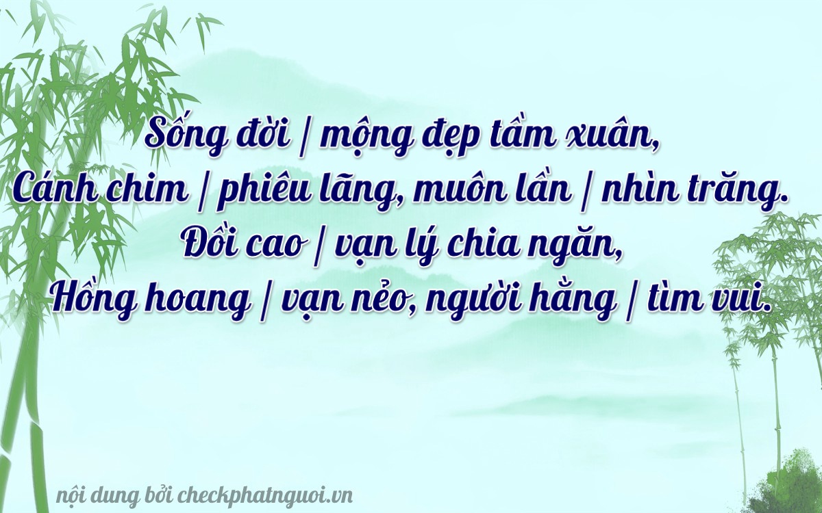 Bài thơ ý nghĩa cho <b>biển số 30L-57060</b> tại website checkphatnguoi.vn