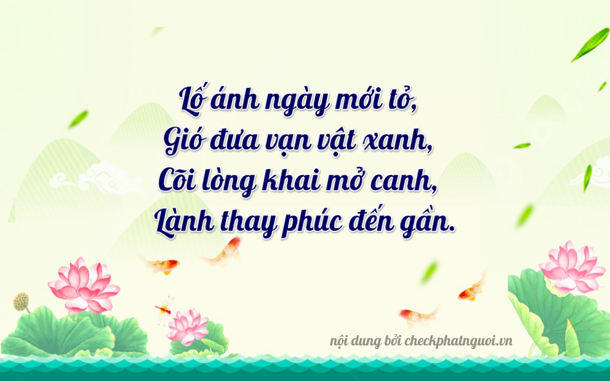 Bài thơ ý nghĩa cho <b>biển số 30L-57097</b> tại website checkphatnguoi.vn