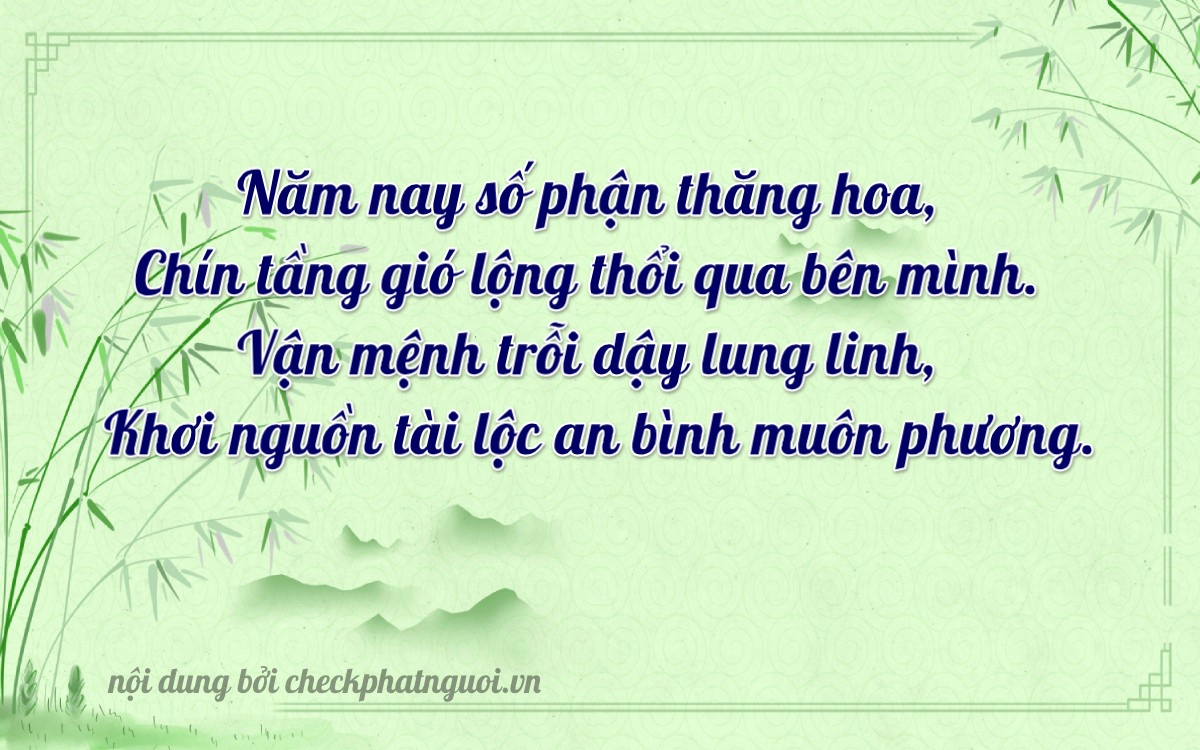 Bài thơ ý nghĩa cho <b>biển số 30L-57666</b> tại website checkphatnguoi.vn