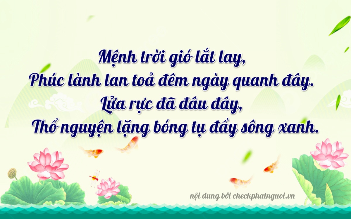 Bài thơ ý nghĩa cho <b>biển số 30L-58352</b> tại website checkphatnguoi.vn