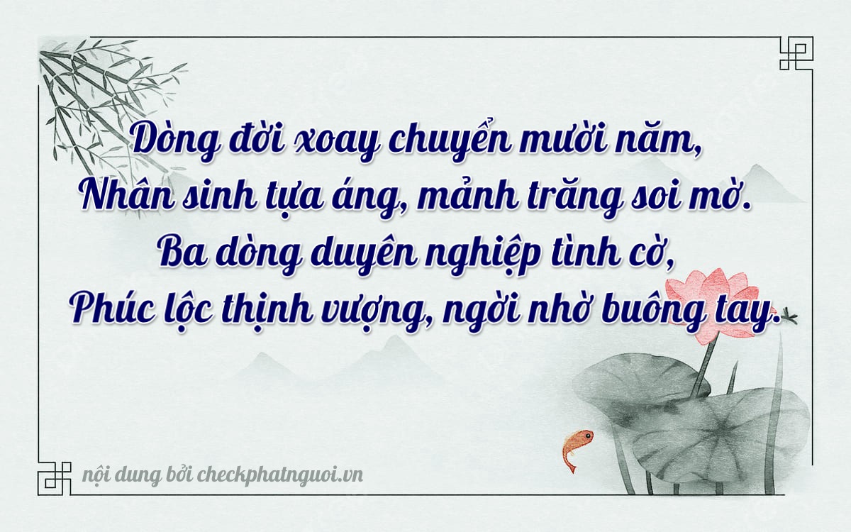 Bài thơ ý nghĩa cho <b>biển số 30L-60345</b> tại website checkphatnguoi.vn