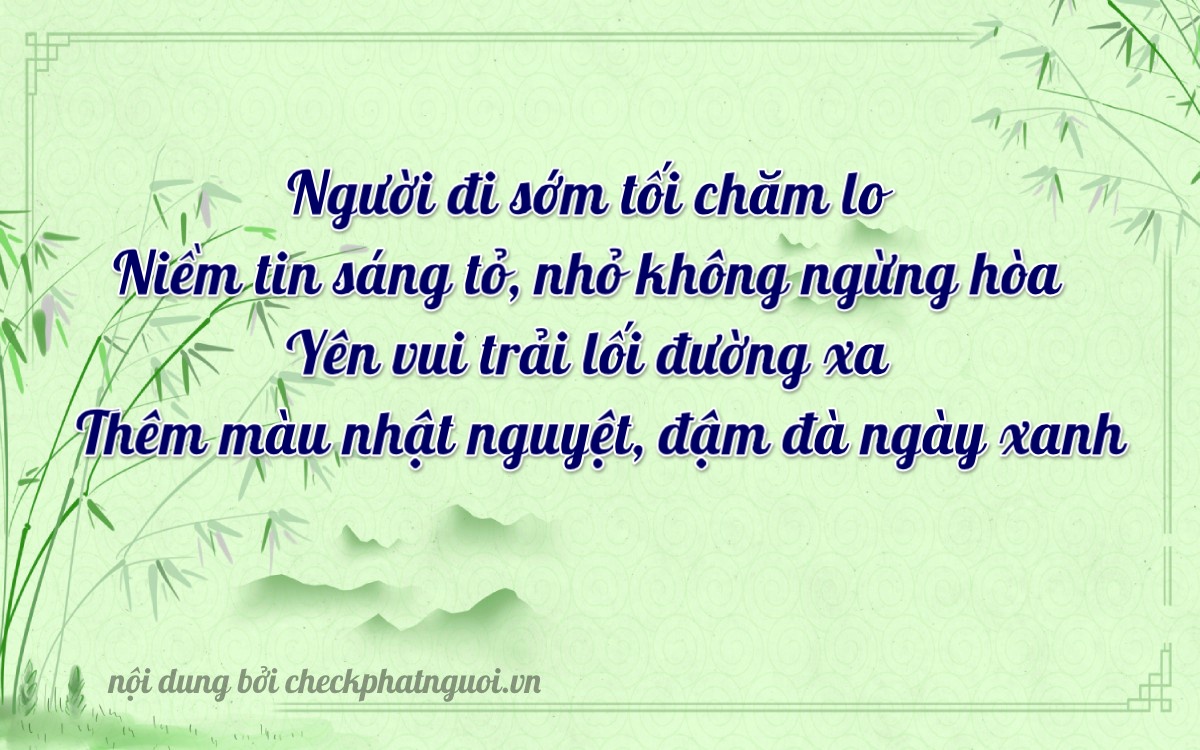 Bài thơ ý nghĩa cho <b>biển số 30L-60791</b> tại website checkphatnguoi.vn