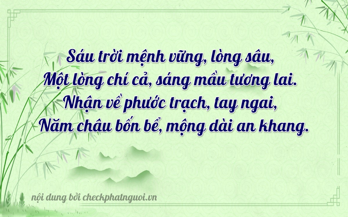 Bài thơ ý nghĩa cho <b>biển số 30L-61158</b> tại website checkphatnguoi.vn
