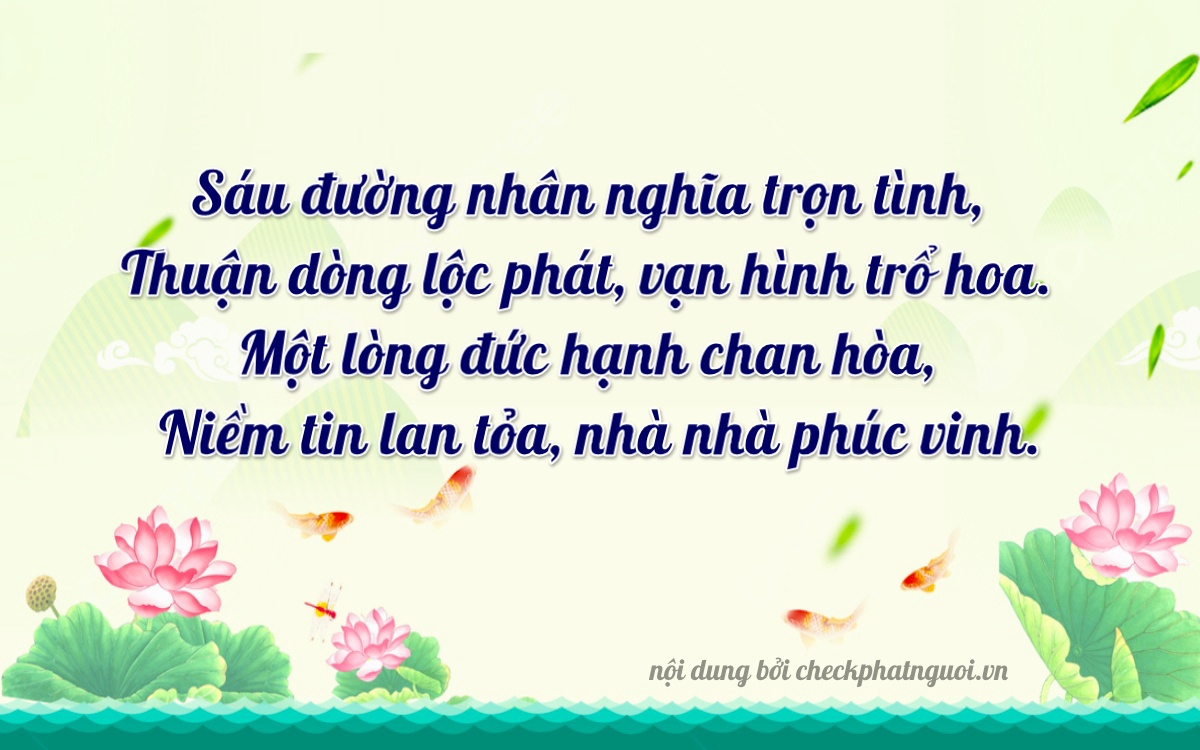 Bài thơ ý nghĩa cho <b>biển số 30L-61161</b> tại website checkphatnguoi.vn