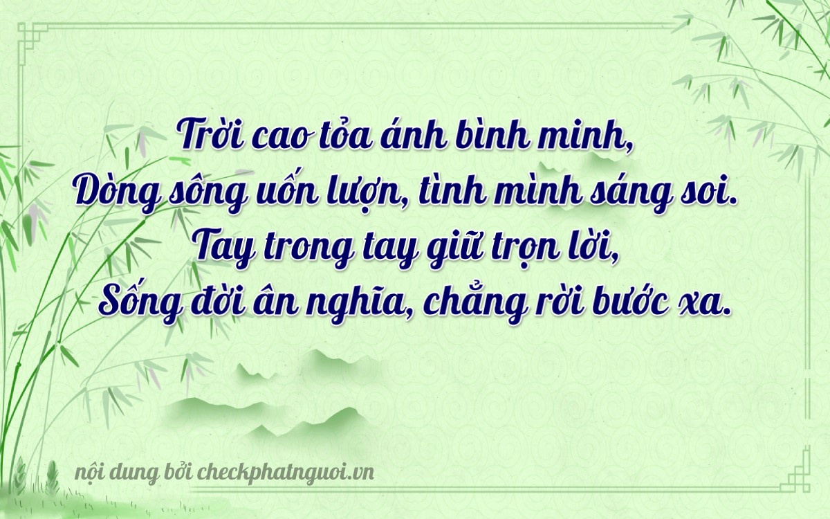 Bài thơ ý nghĩa cho <b>biển số 30L-63821</b> tại website checkphatnguoi.vn