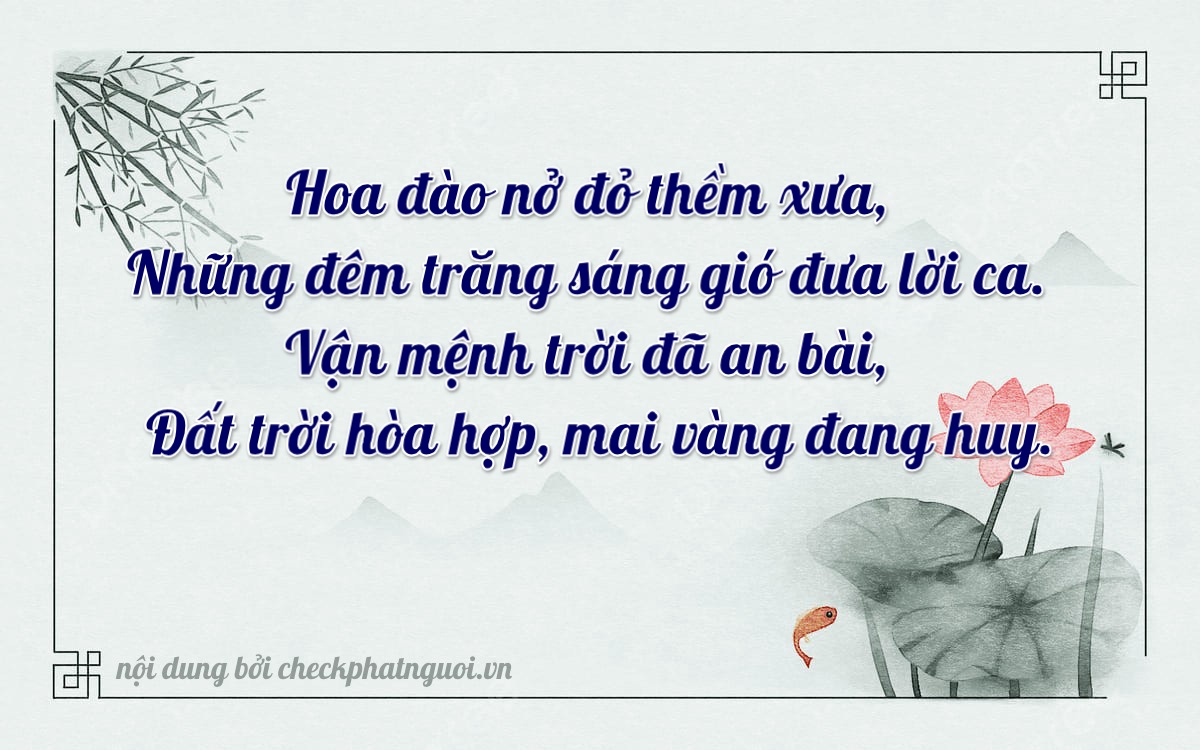 Bài thơ ý nghĩa cho <b>biển số 30L-64231</b> tại website checkphatnguoi.vn