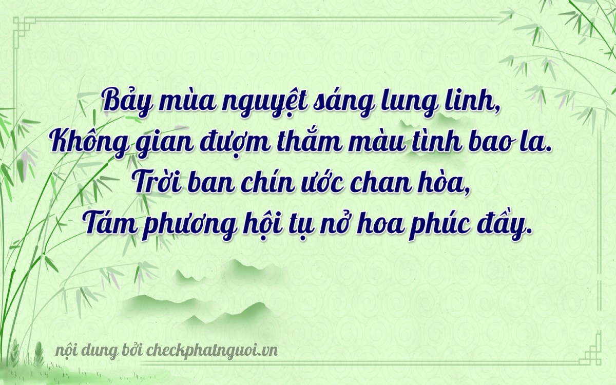 Bài thơ ý nghĩa cho <b>biển số 30L-70848</b> tại website checkphatnguoi.vn