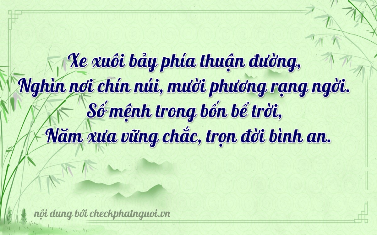 Bài thơ ý nghĩa cho <b>biển số 30L-72975</b> tại website checkphatnguoi.vn