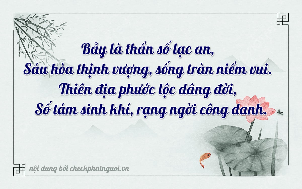 Bài thơ ý nghĩa cho <b>biển số 30L-76968</b> tại website checkphatnguoi.vn