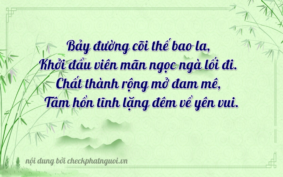 Bài thơ ý nghĩa cho <b>biển số 30L-77602</b> tại website checkphatnguoi.vn