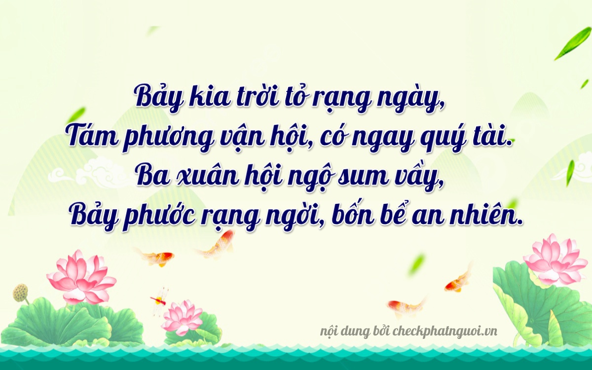 Bài thơ ý nghĩa cho <b>biển số 30L-78373</b> tại website checkphatnguoi.vn