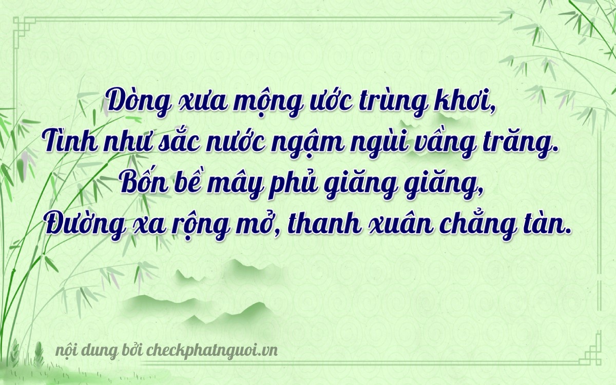 Bài thơ ý nghĩa cho <b>biển số 30L-82177</b> tại website checkphatnguoi.vn