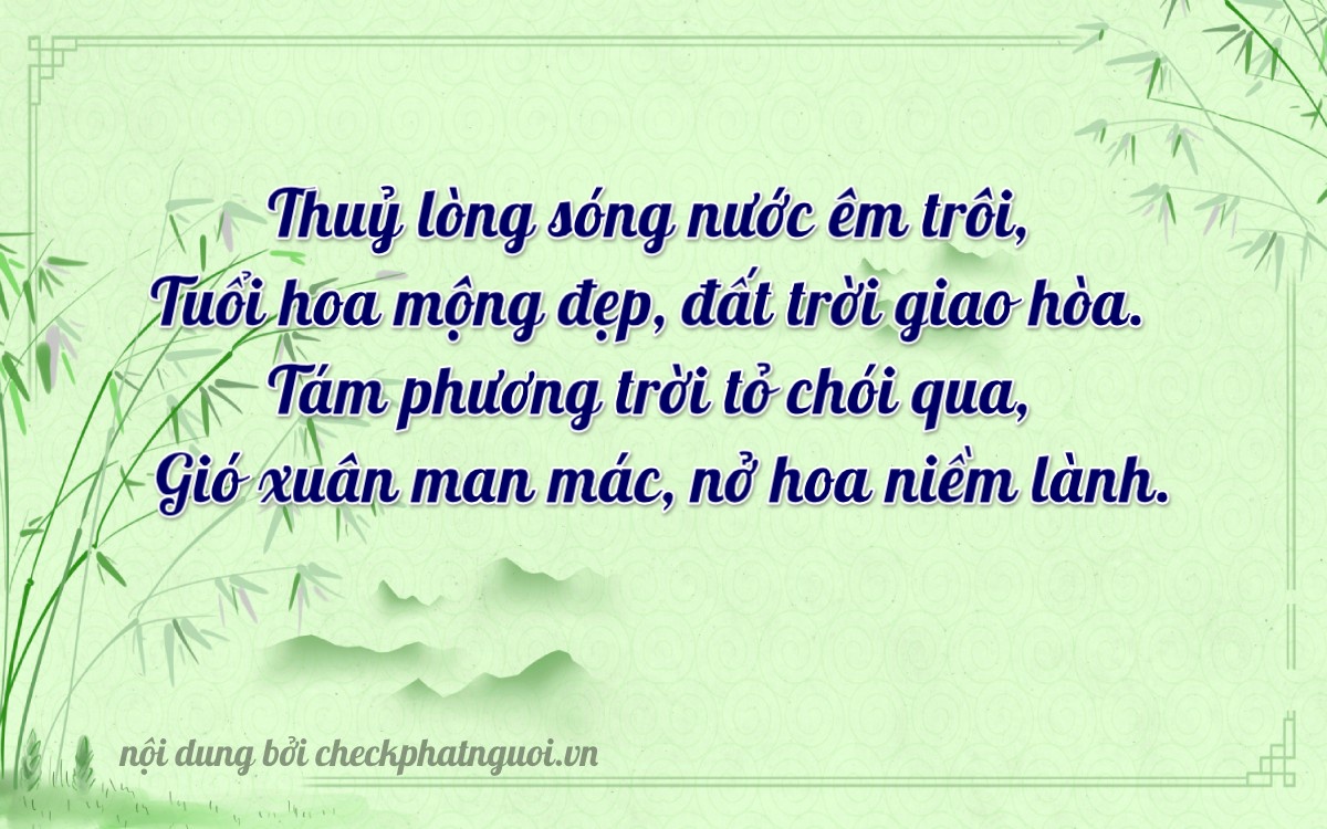 Bài thơ ý nghĩa cho <b>biển số 30L-86760</b> tại website checkphatnguoi.vn