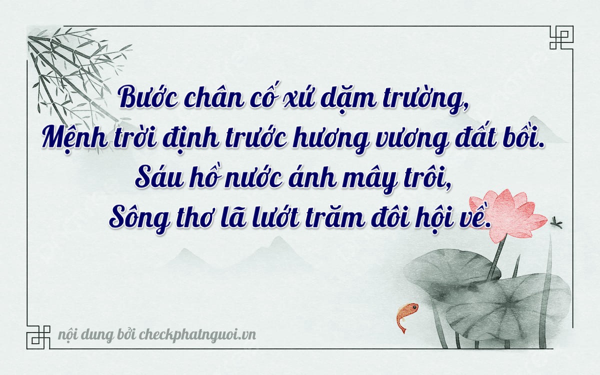 Bài thơ ý nghĩa cho <b>biển số 30L-87696</b> tại website checkphatnguoi.vn