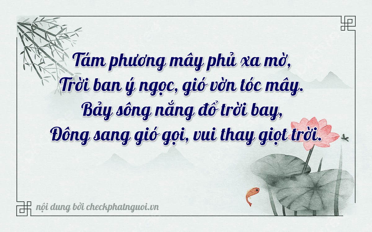 Bài thơ ý nghĩa cho <b>biển số 30L-88772</b> tại website checkphatnguoi.vn