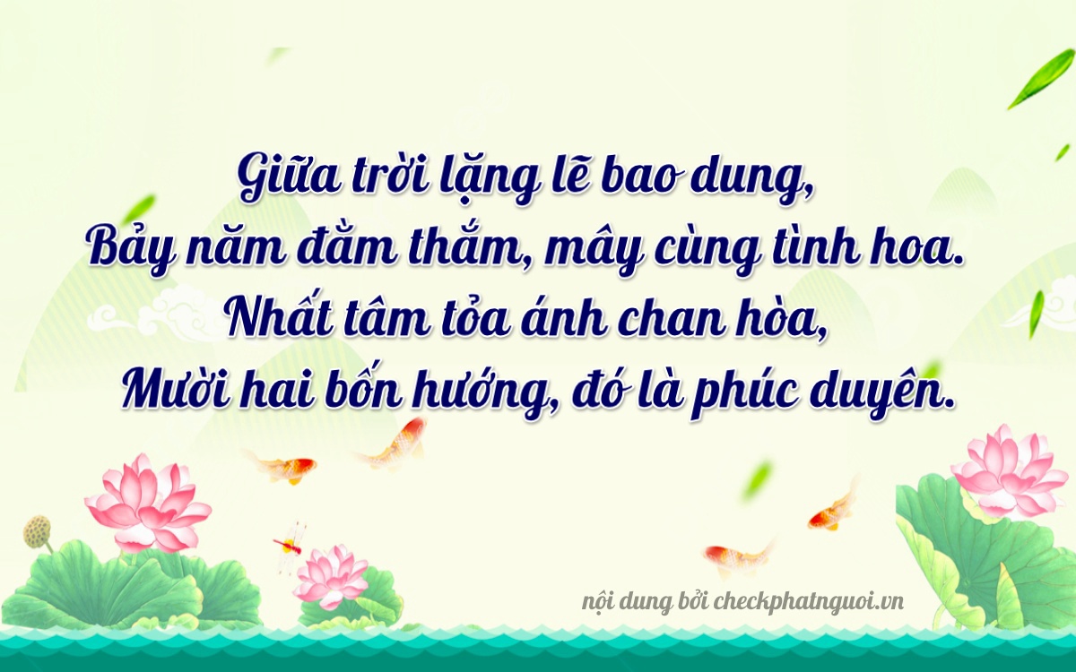 Bài thơ ý nghĩa cho <b>biển số 30L-91711</b> tại website checkphatnguoi.vn