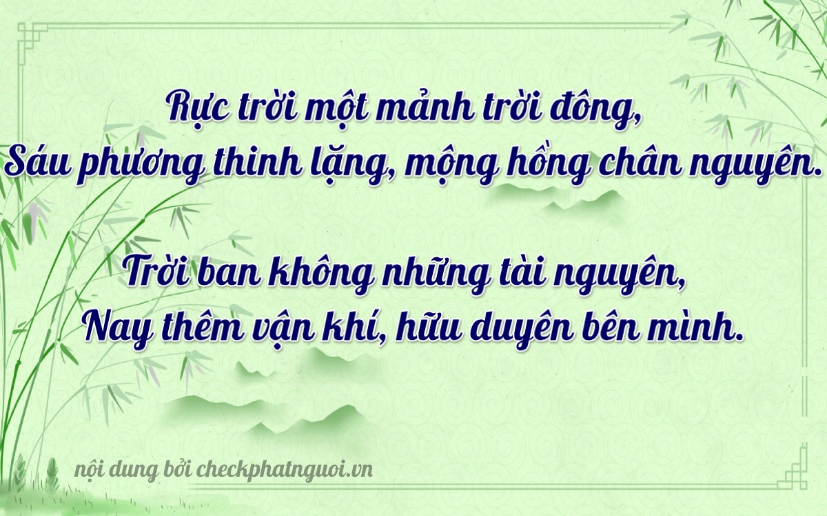 Bài thơ ý nghĩa cho <b>biển số 30L-93006</b> tại website checkphatnguoi.vn