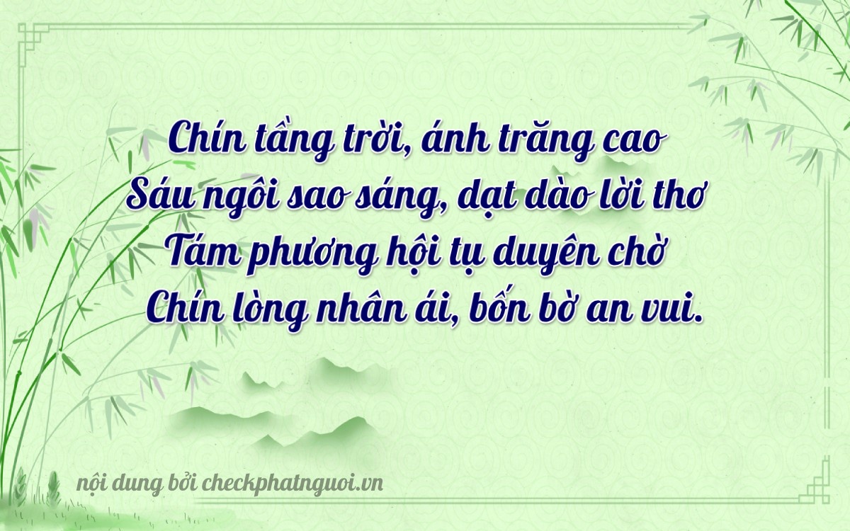 Bài thơ ý nghĩa cho <b>biển số 30L-96893</b> tại website checkphatnguoi.vn