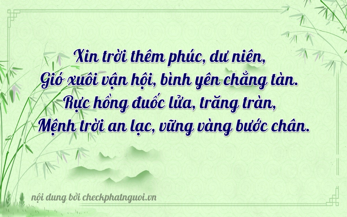 Bài thơ ý nghĩa cho <b>biển số 30M-00135</b> tại website checkphatnguoi.vn