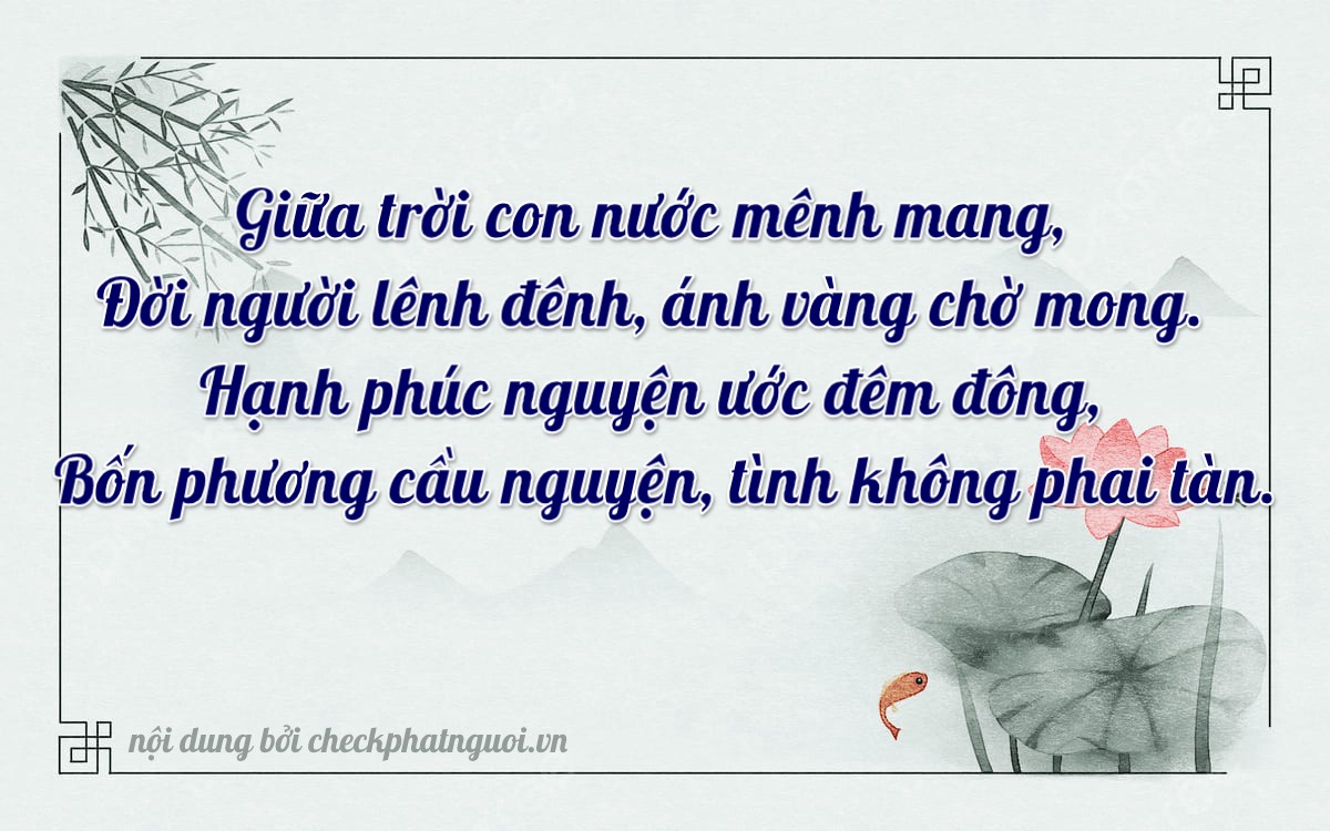 Bài thơ ý nghĩa cho <b>biển số 30M-00344</b> tại website checkphatnguoi.vn
