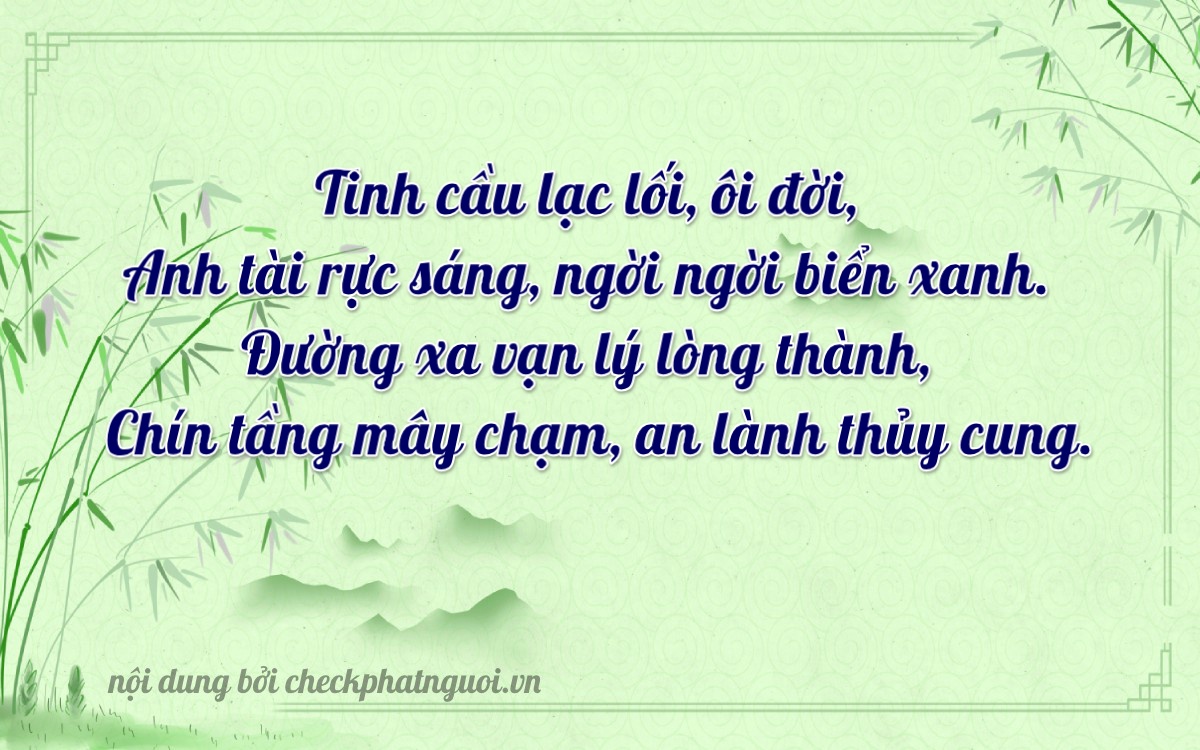 Bài thơ ý nghĩa cho <b>biển số 30M-03898</b> tại website checkphatnguoi.vn